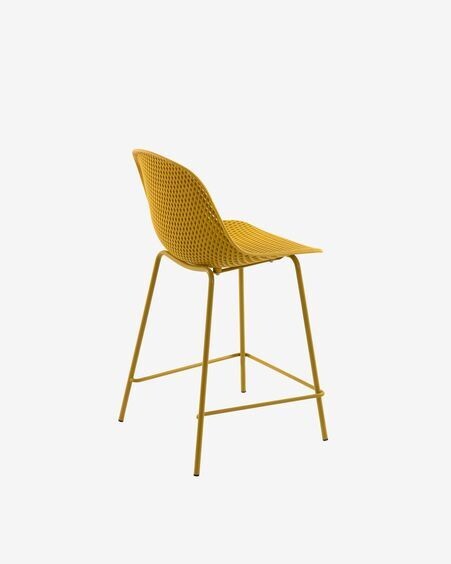 Taburete exterior Quinby amarillo altura 65 cm