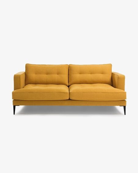 Sofá Tanya 2 plazas mostaza 183 cm