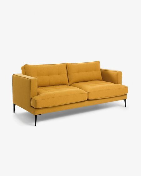 Sofá Tanya 2 plazas mostaza 183 cm