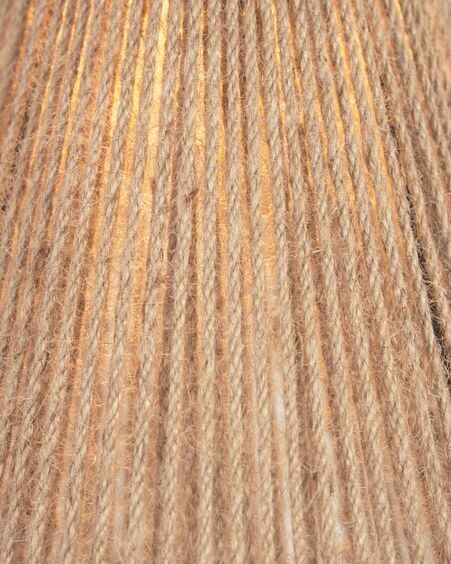 Pantalla lámpara de techo Crista de yute con acabado natural Ø 24,5 cm
