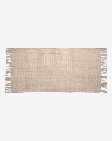 Alfombra Nur 100% algodón orgánico (GOTS) rosa 70 x 140 cm
