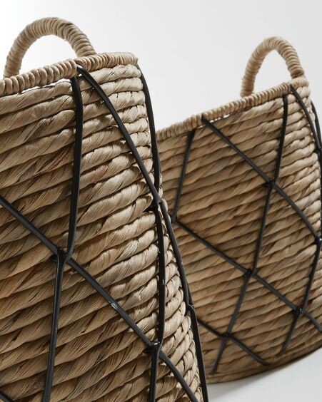 Set Mast de 2 cestas negro