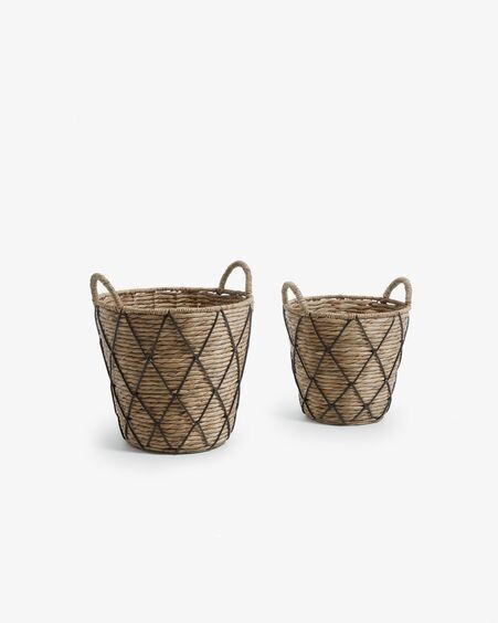 Set Mast de 2 cestas negro
