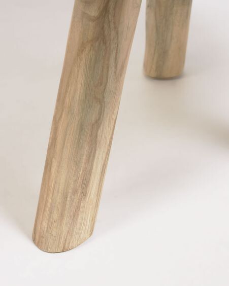 Mesa de centro redonda Glenda madera maciza teca Ø 55 cm