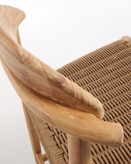 Taburete Nina madera maciza acacia altura 62 cm