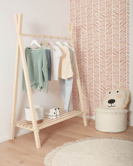 Papel pintado Uriana con estampado de rayas marrón 10 x 0,53 m  FSC MIX Credit