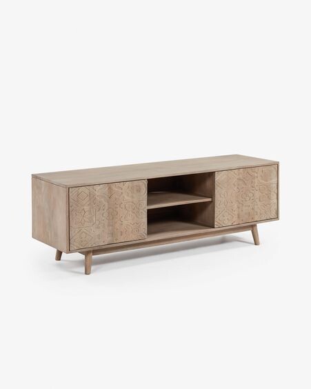 Mueble TV Seleb de madera maciza de mango 160 x 56 cm