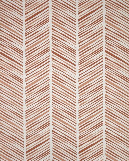 Papel pintado Uriana con estampado de rayas marrón 10 x 0,53 m  FSC MIX Credit