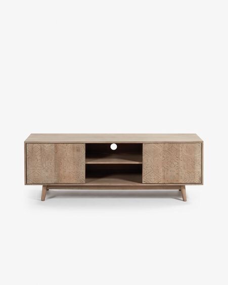 Mueble TV Seleb de madera maciza de mango 160 x 56 cm