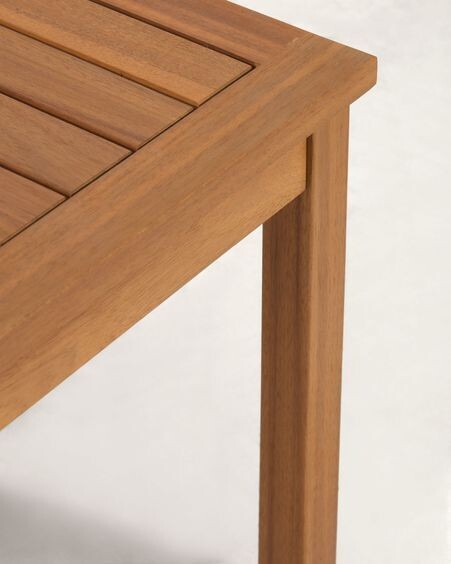 Set de exterior Vilma de sofá, 2 sillones y mesa de centro madera maciza acacia FSC 100%