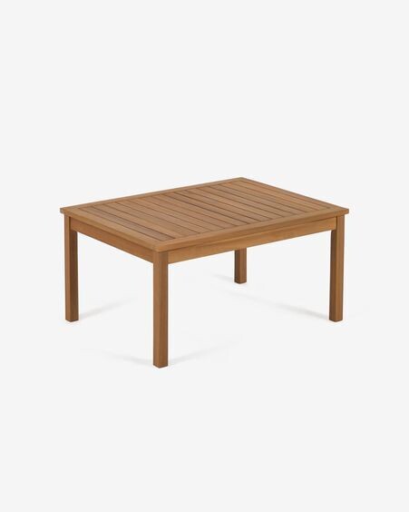 Set de exterior Vilma de sofá, 2 sillones y mesa de centro madera maciza acacia FSC 100%