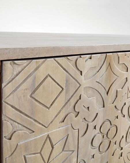 Mueble TV Seleb de madera maciza de mango 160 x 56 cm