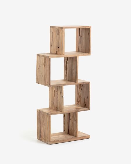 Estantería Aroba de madera maciza de teca reciclada 55 x 132 cm