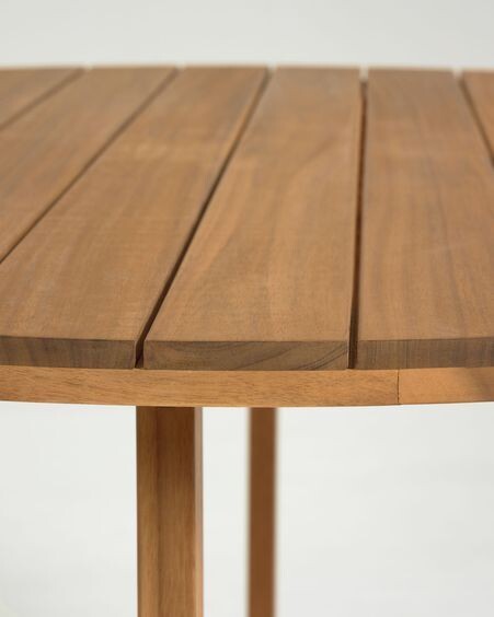 Mesa redonda de exterior Dafne madera maciza acacia Ø 120 cm FSC 100%