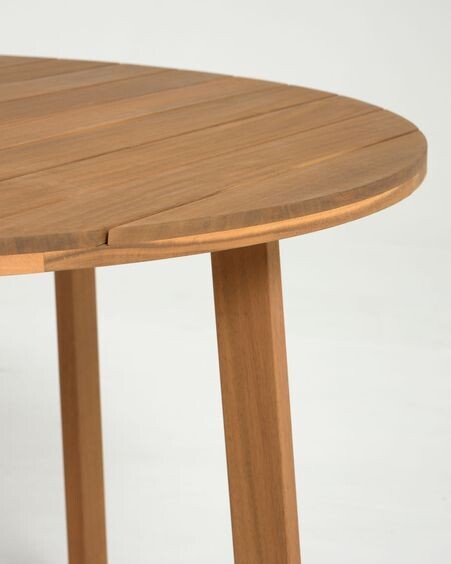 Mesa redonda de exterior Dafne madera maciza acacia Ø 120 cm FSC 100%