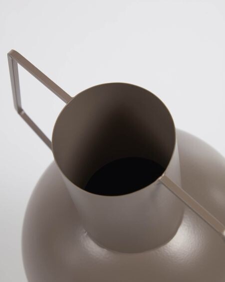 Jarrón Bellabel de metal marrón oscuro 43 cm