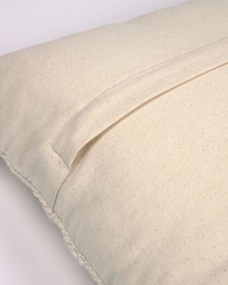 Funda cojín Devi con borlas blanco 45 x 45 cm