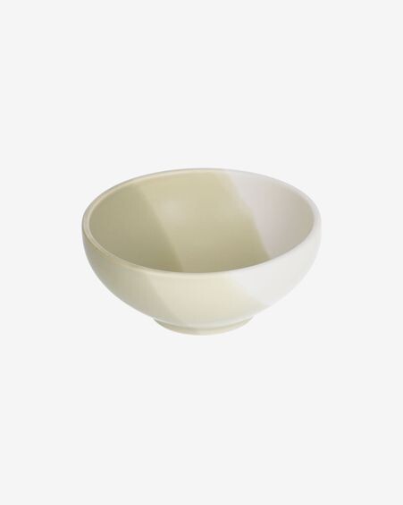 Bol pequeño Sayuri de porcelana verde y blanco