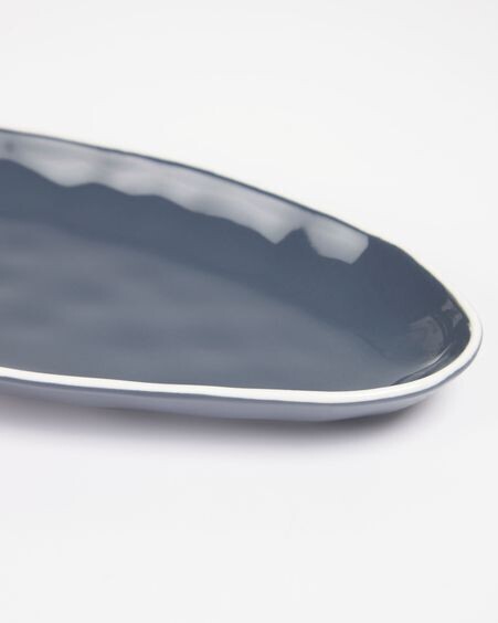Set Pontis de 2 platos hondo de porcelana azul