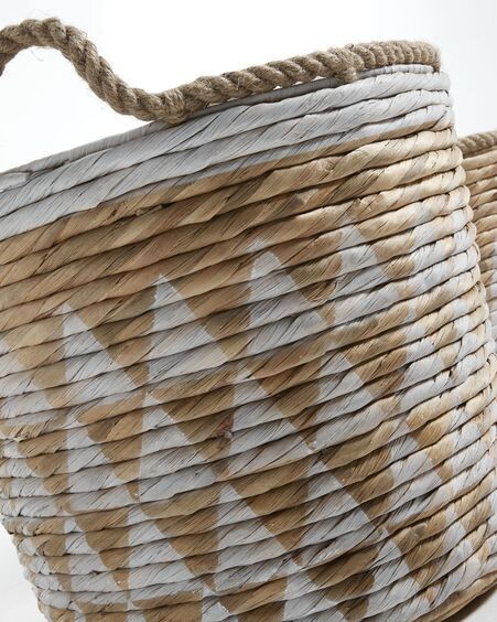 Set Mast de 2 cestas blanco