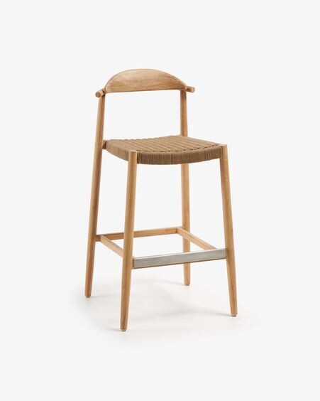 Taburete Nina madera maciza acacia altura 76 cm