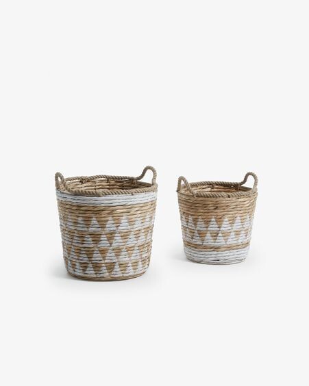 Set Mast de 2 cestas blanco