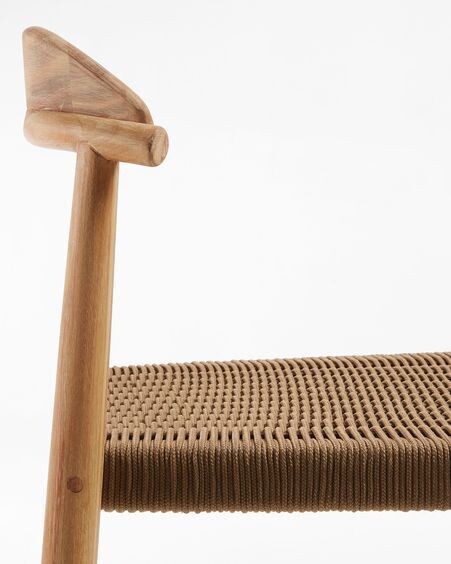 Taburete Nina madera maciza acacia altura 76 cm