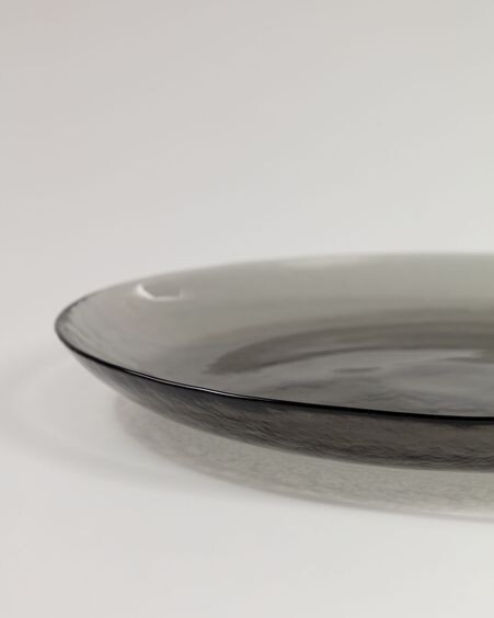 Plato Syna de cristal gris
