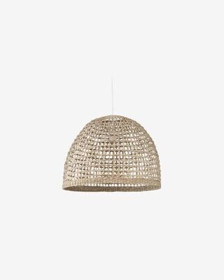 Pantalla lámpara de techo Cynara 100% fibras naturales con acabado natural Ø 49 cm