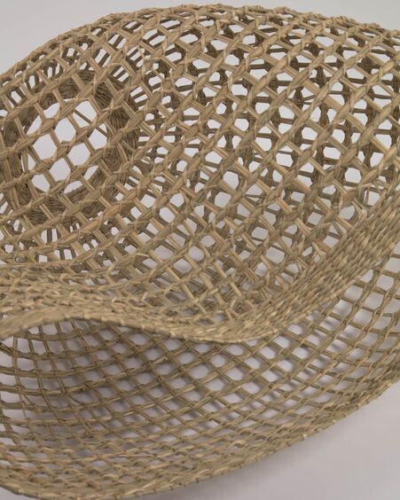 Pantalla lámpara de techo Cynara 100% fibras naturales con acabado natural Ø 49 cm