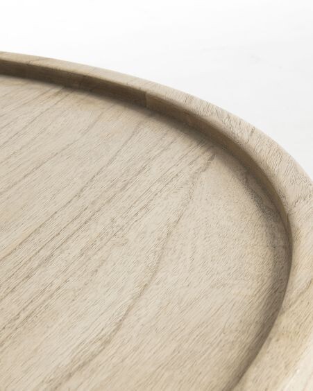 Mesa de centro Tenda madera maciza de mindi Ø 81 cm