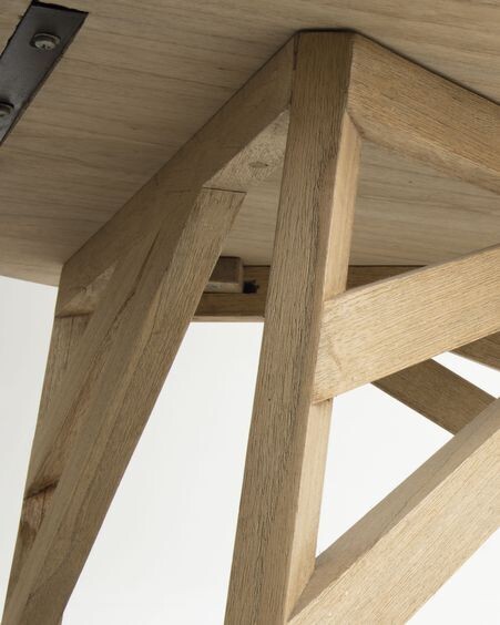 Mesa de centro Tenda madera maciza de mindi Ø 81 cm