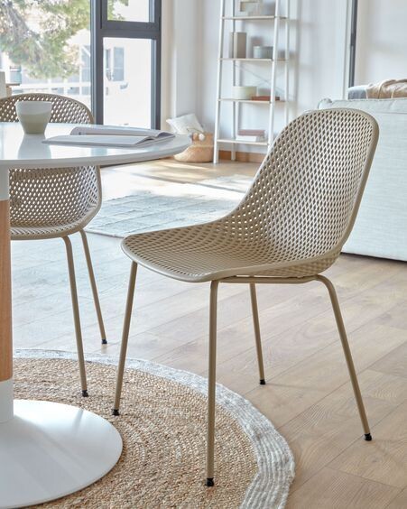 Silla exterior Quinby beige