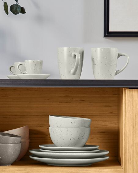 Taza Aratani de cerámica gris claro