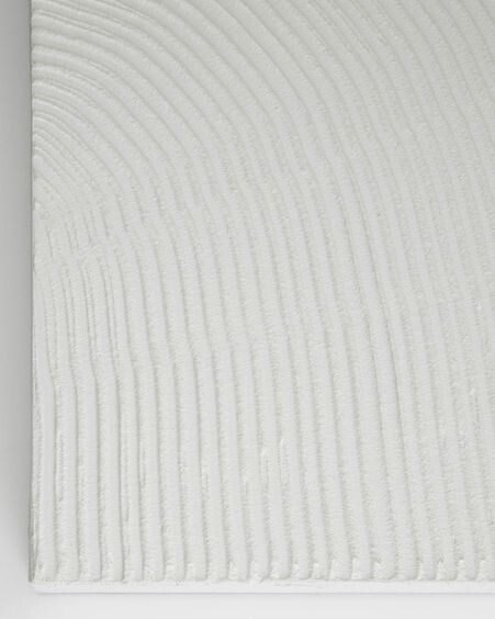Lienzo Adelta rayas blanco 80 x 110 cm
