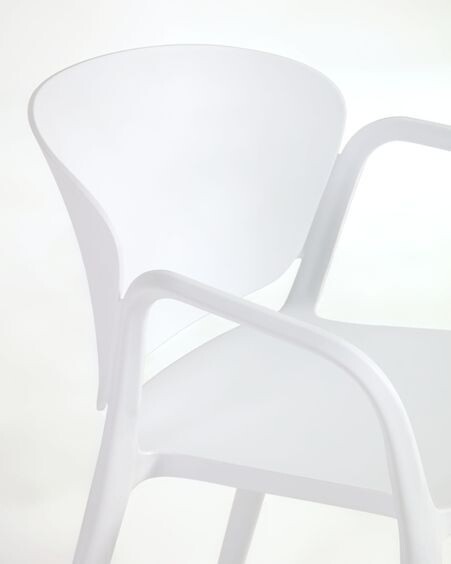 Silla 100% de exterior Ania blanco