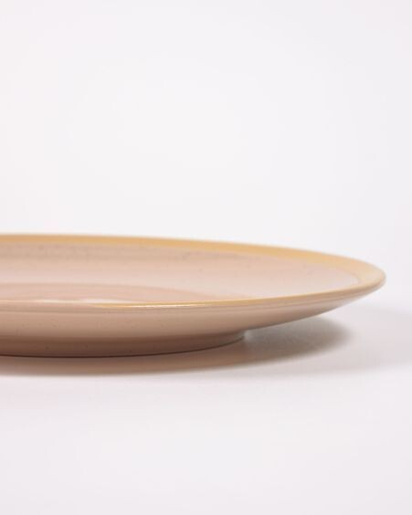 Plato plano Tilia de cerámica beige