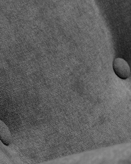 Butaca Patio gris oscuro y patas de madera maciza de caucho natural