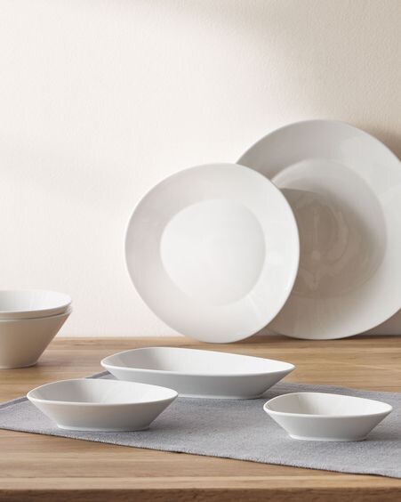 Set Pierina de 3 boles de porcelana blanco
