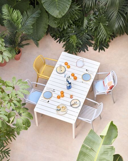 Silla de exterior Isabellini amarillo