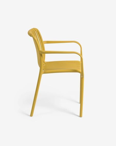 Silla de exterior Isabellini amarillo