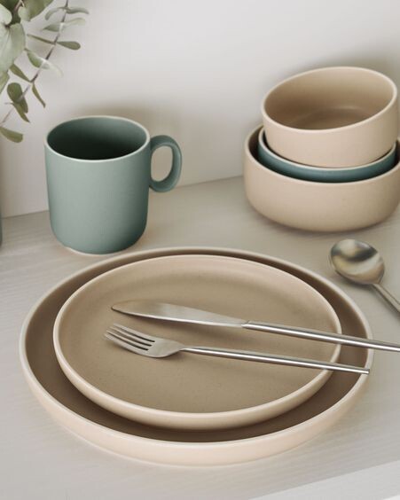 Taza Shun de porcelana verde