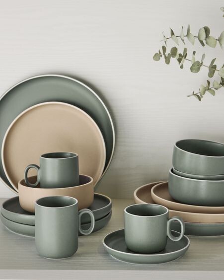 Taza Shun de porcelana verde