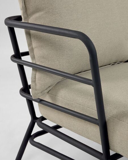 Sillón Mareluz de acero negro
