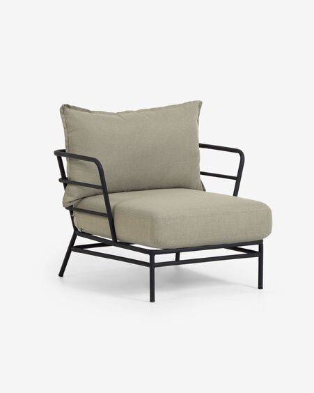 Sillón Mareluz de acero negro