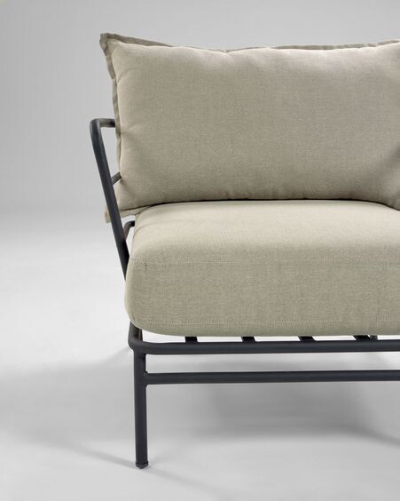 Sillón Mareluz de acero negro
