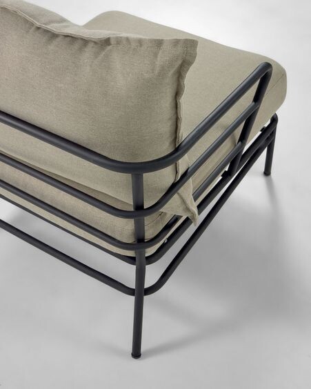 Sillón Mareluz de acero negro
