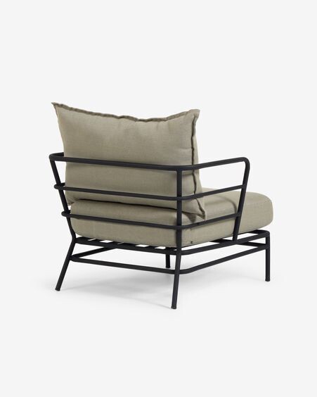 Sillón Mareluz de acero negro