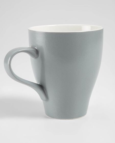 Taza Sadashi de porcelana blanco y gris