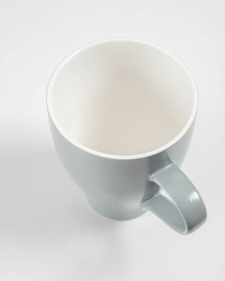 Taza Sadashi de porcelana blanco y gris